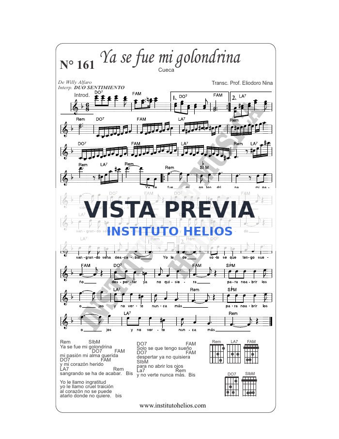 Vista previa de Ya se fue mi golondrina